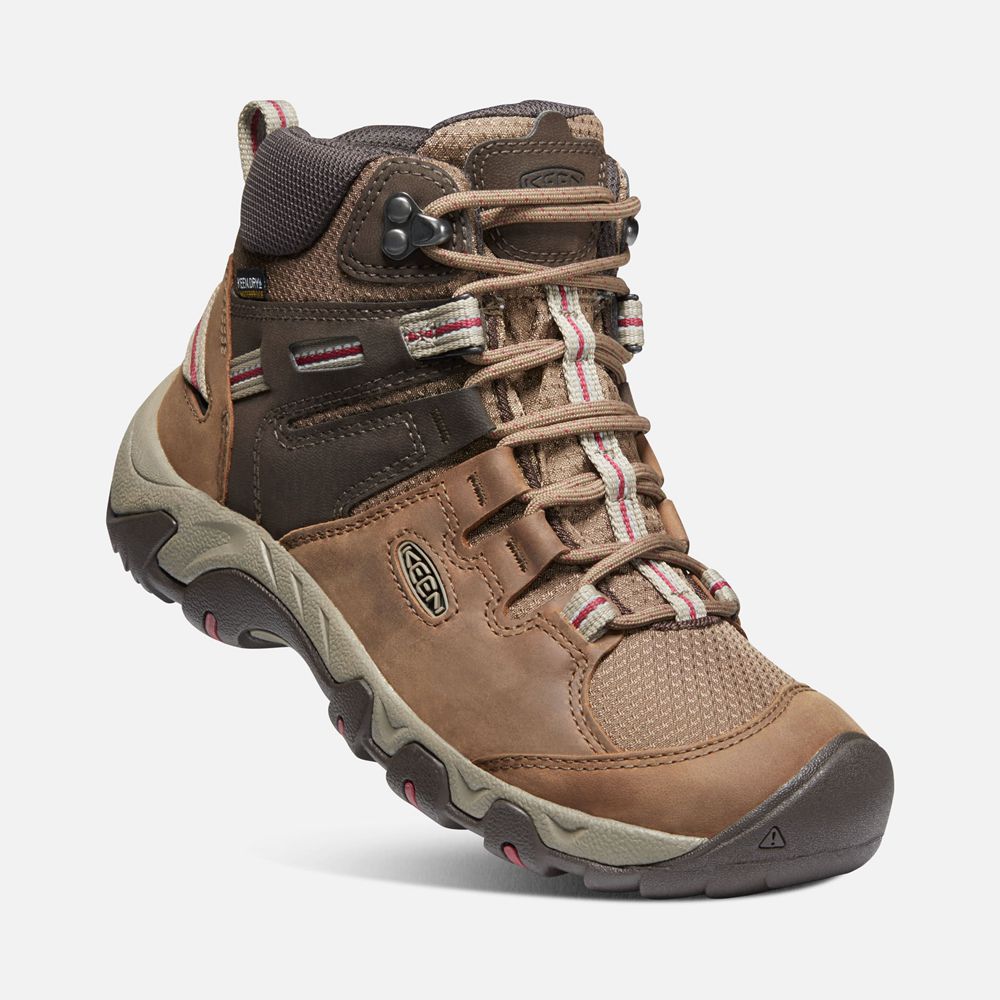 Botas de Seguridad Keen Mexico Marrom - Mujer Steens Cuero Waterproof - SN3742860